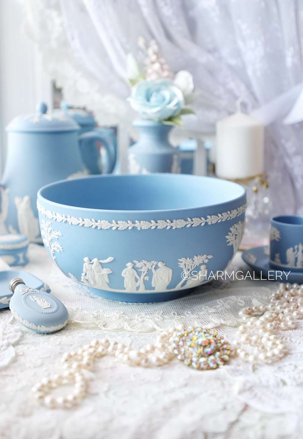 Большая чаша для фруктов/овощей 1950гг, фарфор Веджвуд, Wedgwood Англия.