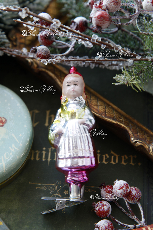 Красная Шапочка. №7 Елочная игрушка на прищепке, СССР.