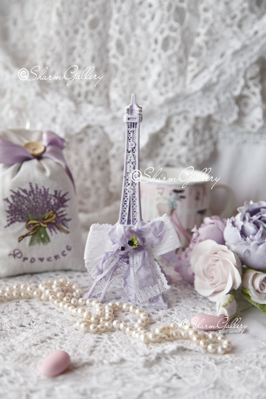 Эйфелева башенка "Ежевичный пирог", ручная, авторская работа.