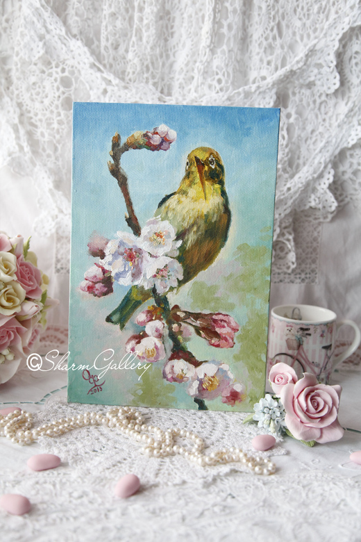 Картина, масло "Канарейка".