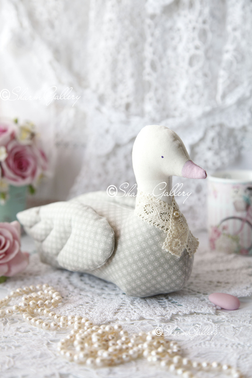 Утка - селезень. Интерьерная кукла.