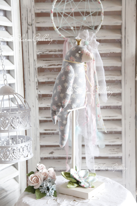 "Попугай". Интерьерная кукла, ручной работы.