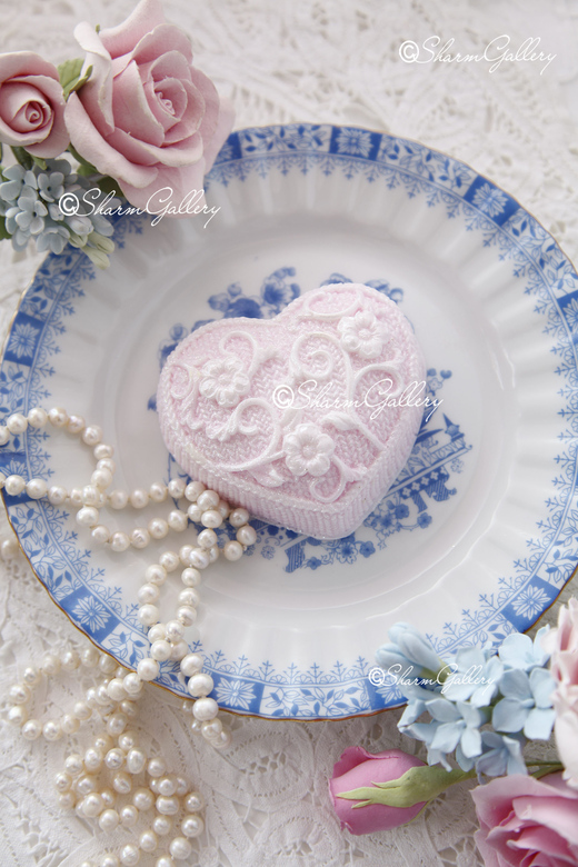 Сердце "Sentiment". Мыло ручной работы.