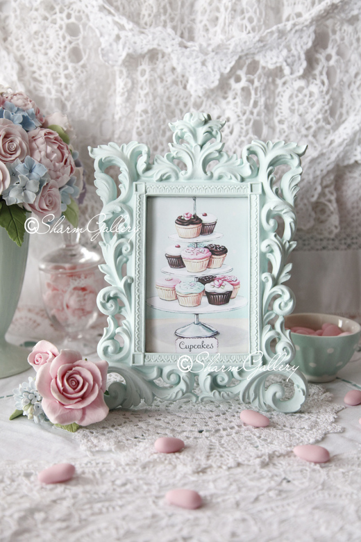 "Mint Baroque". Рамка для фото интерьерная.