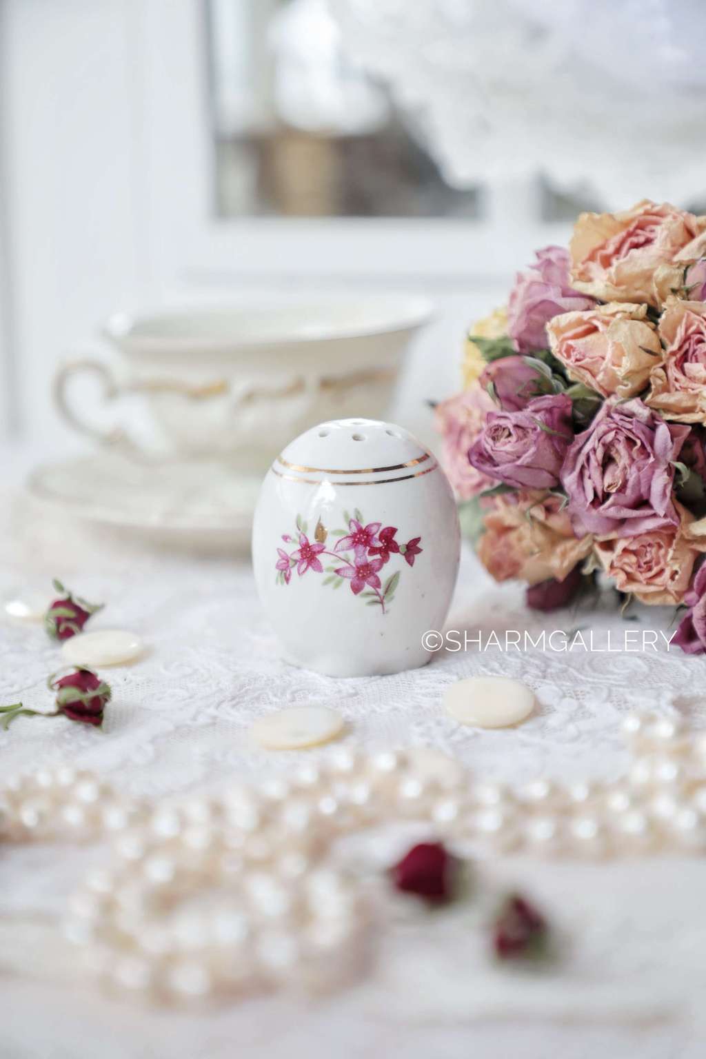 Старинная солонка Сирень фарфор СССР.