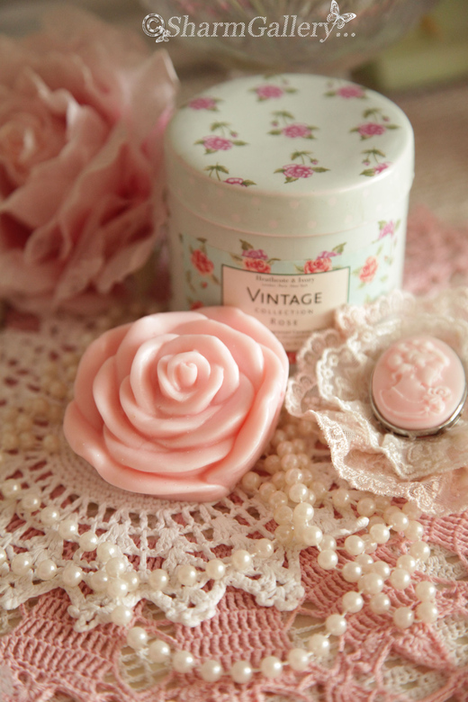 "Винтажная Роза". Мыло ручной работы.