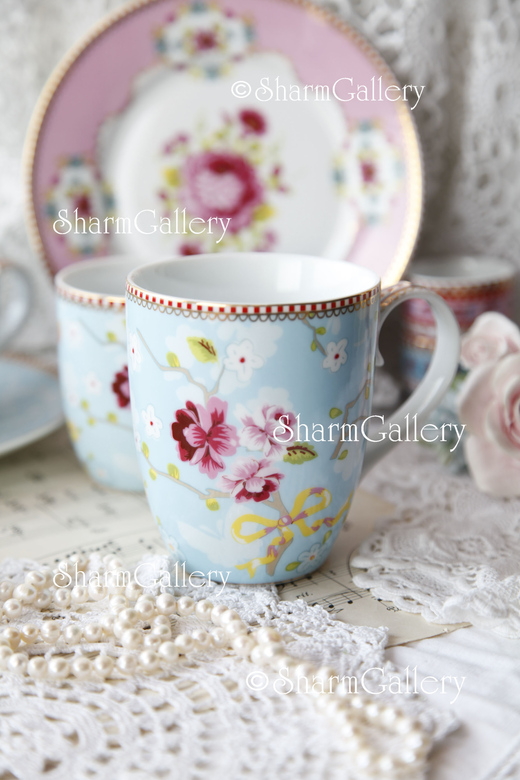 Кружка большая, голубая. Mimex, PiP Studio Голландия.