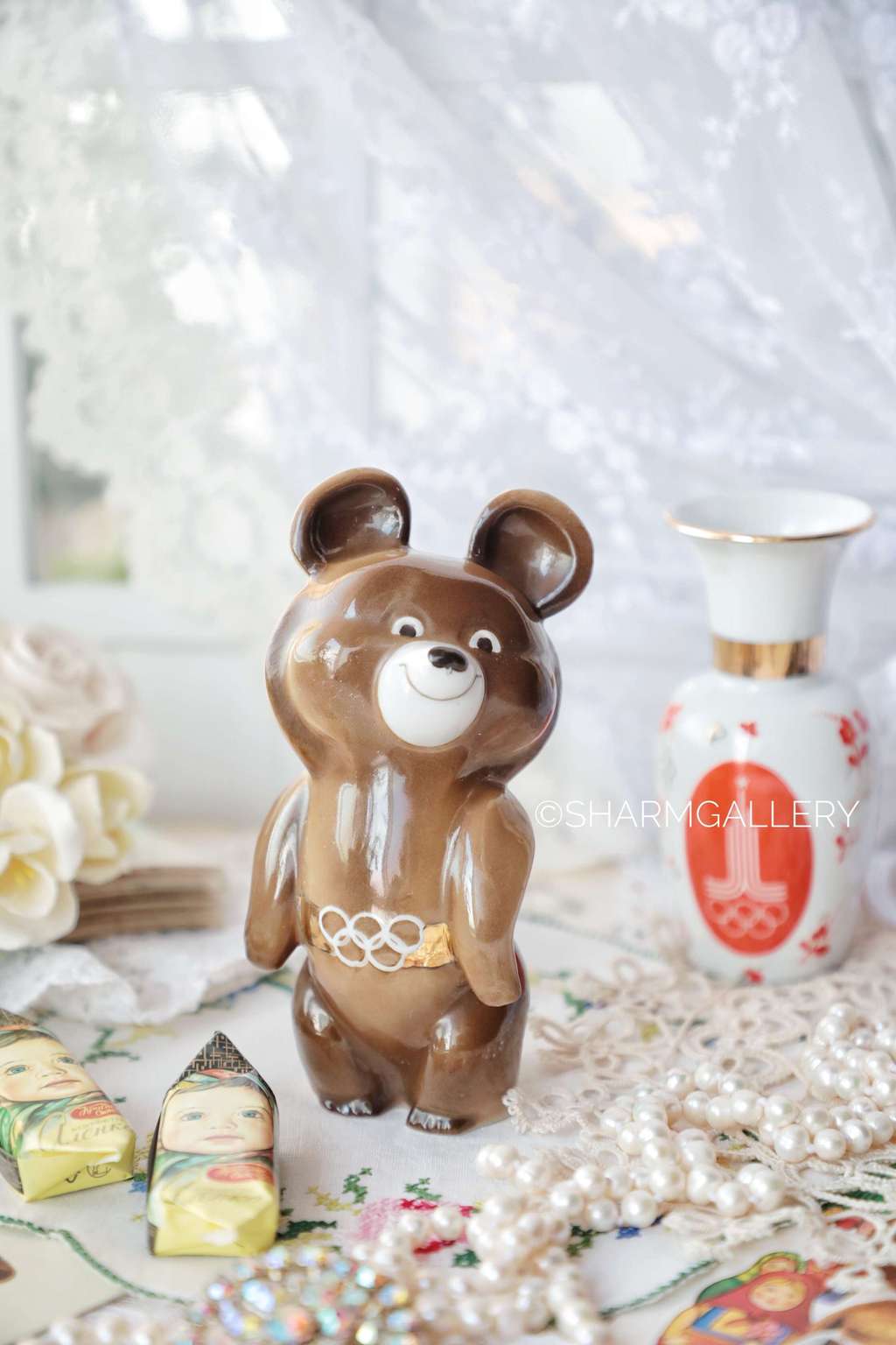 "Олимпиада 80". Олимпийский мишка №24 Дулево СССР.