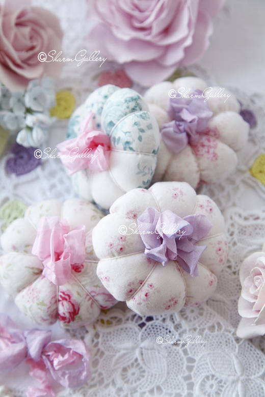 Текстильная игольница - тыковка.