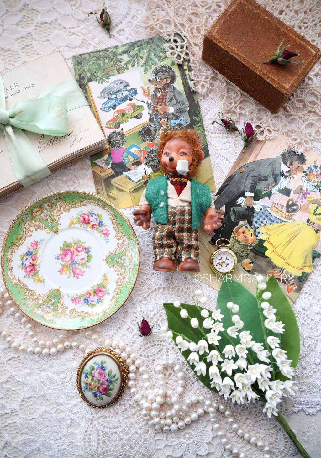 Мекки немецкий еж, ёжик "С трубкой". №14. Игрушка ГДР, винтаж.