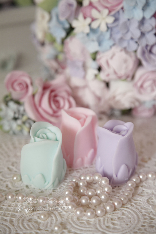 "Бутон розы". Мыло ручной работы.