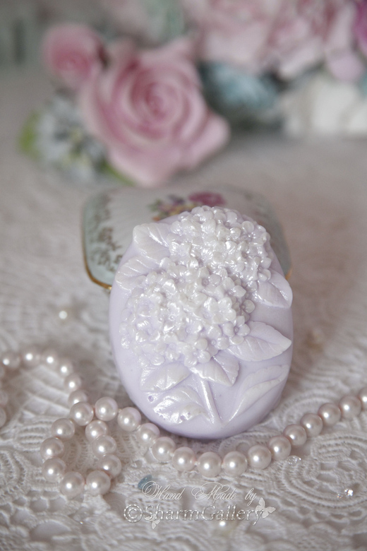 "Ветка Гортензии". Мыло ручной работы.