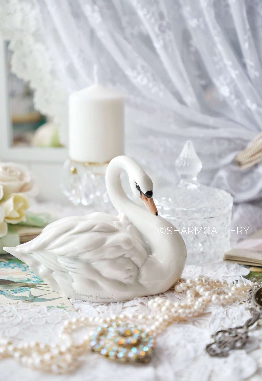 Статуэтка Лебедь Florence Giuseppe Armani, Каподимонте Италия 2003г.