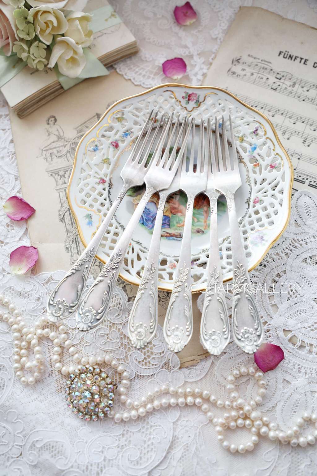 Вилки столовые 21см, №136. Винтаж, мельхиор ЗИШ.