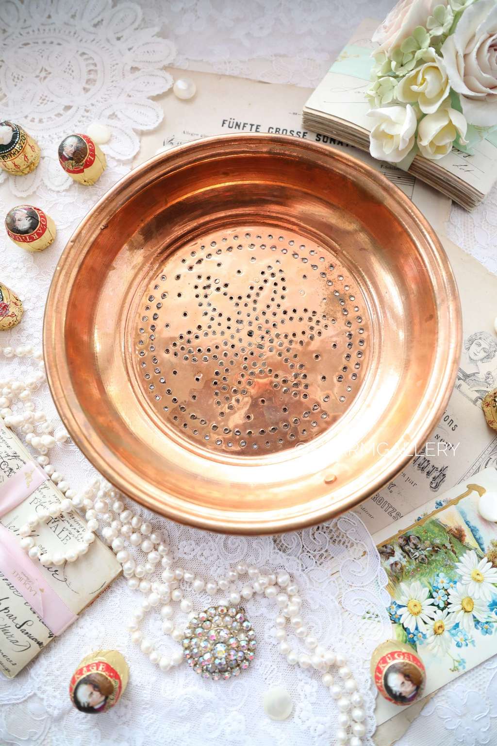 Сито/Дуршлaг медь, Франция.