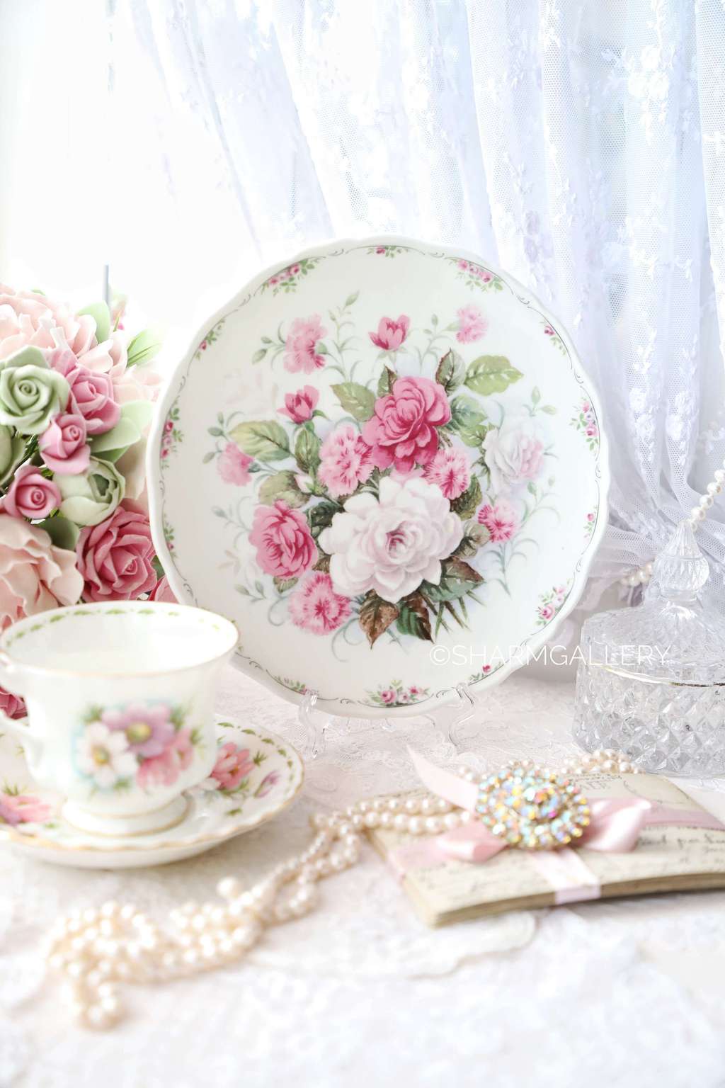 Тарелка «The Rose Garden Collection» фарфор Royal Albert Англия 1990г.