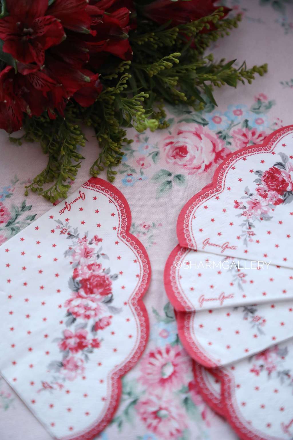 Салфетка бумажная круглая Coco White 24см. Поштучно! Дания GreenGate.