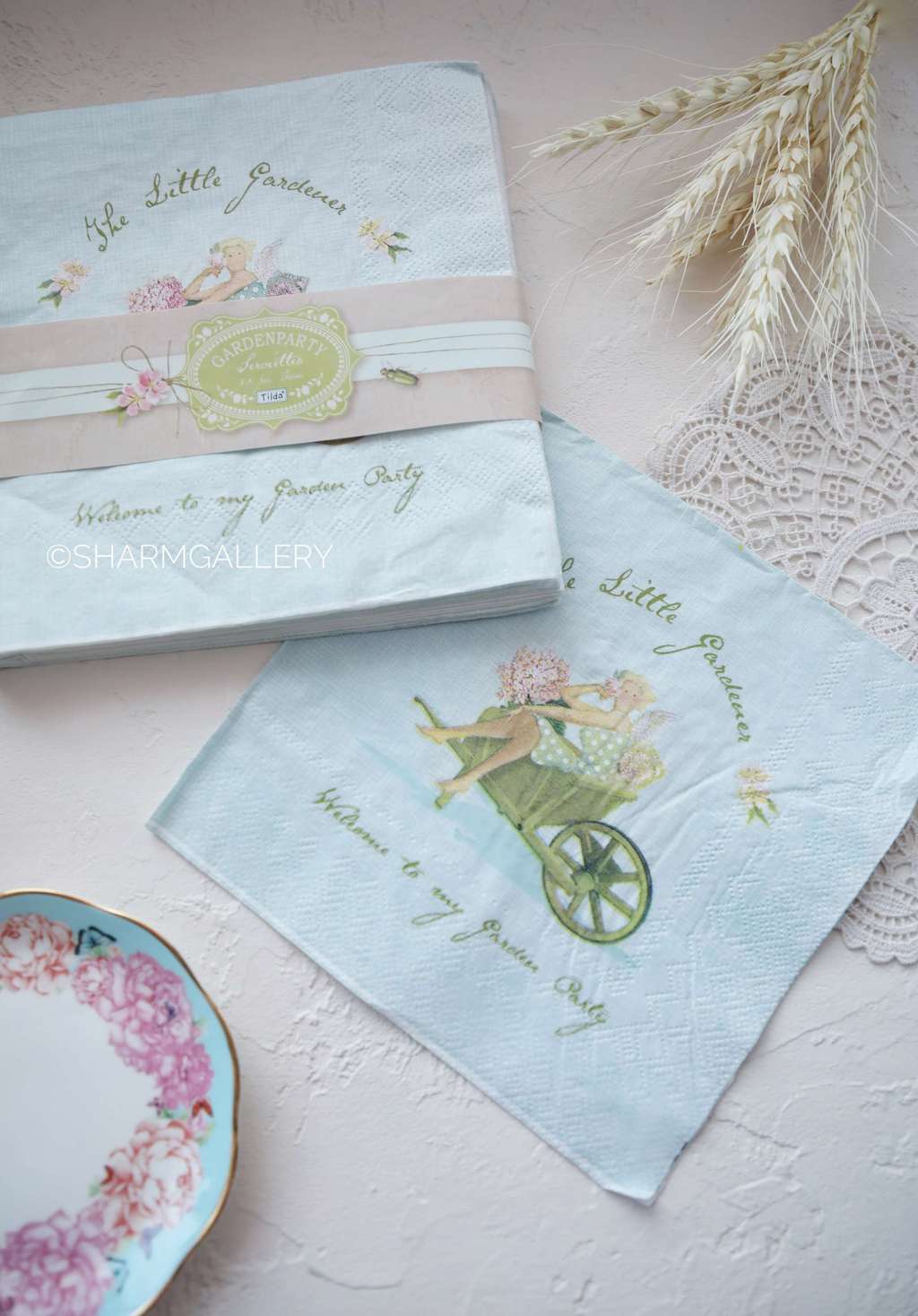 Салфетка бумажная Tilda GardenParty 33x33см. Поштучно! Panduro.