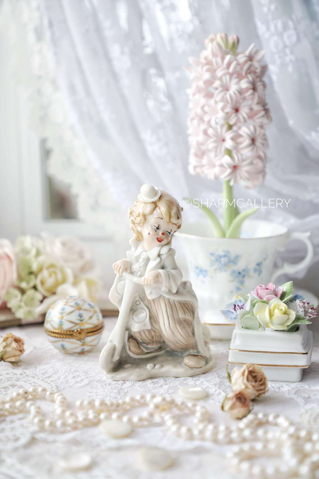 Статуэтка Клоун на самокате. Florence, Giuseppe Armani, Каподимонте Италия 1987г.