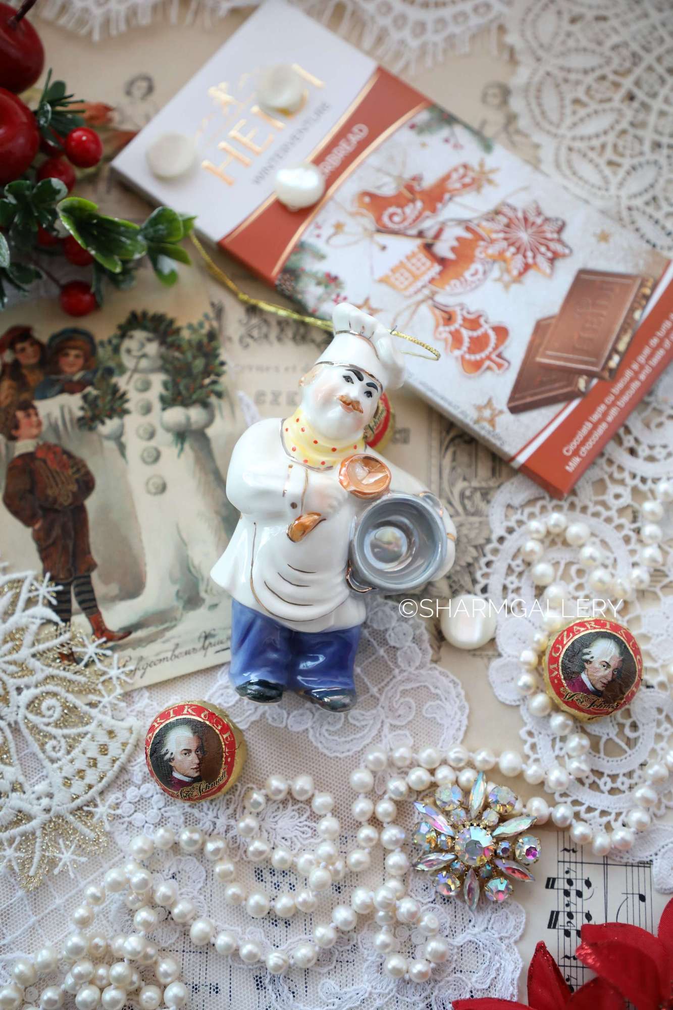 Подвесная фигурка «Повар», фарфор Санкт Петербург.