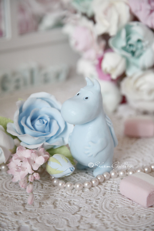 Муми тролль. Мыло 3 "D", ручной работы.