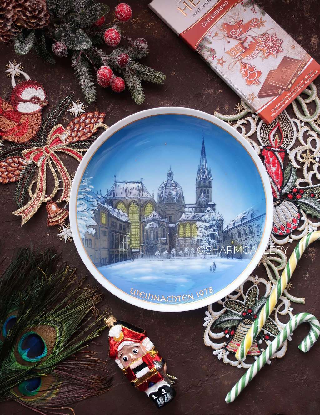 Редкость! Настенная тарелка Рождество 1978г., фарфор Rosenthal/Розенталь, Германия.