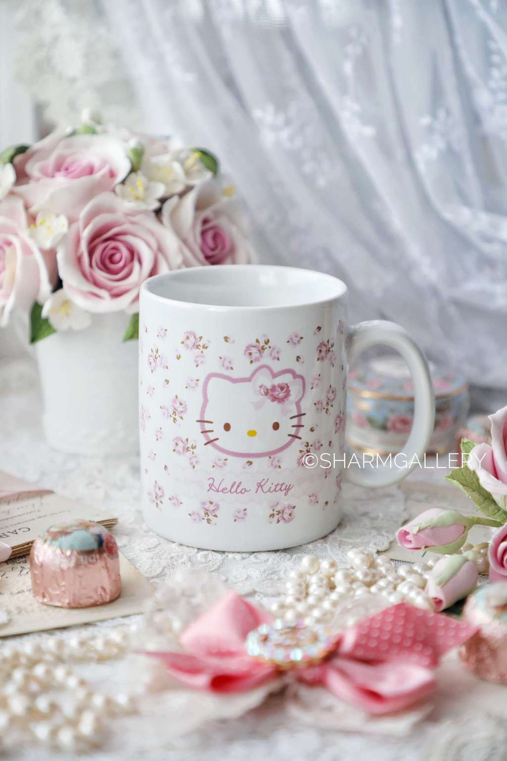 Кружка Hello Kitty. Фарфор, Sanrio 2009г.