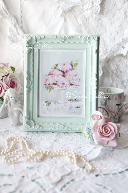 Рамка для фото интерьерная - "Retro Mint".