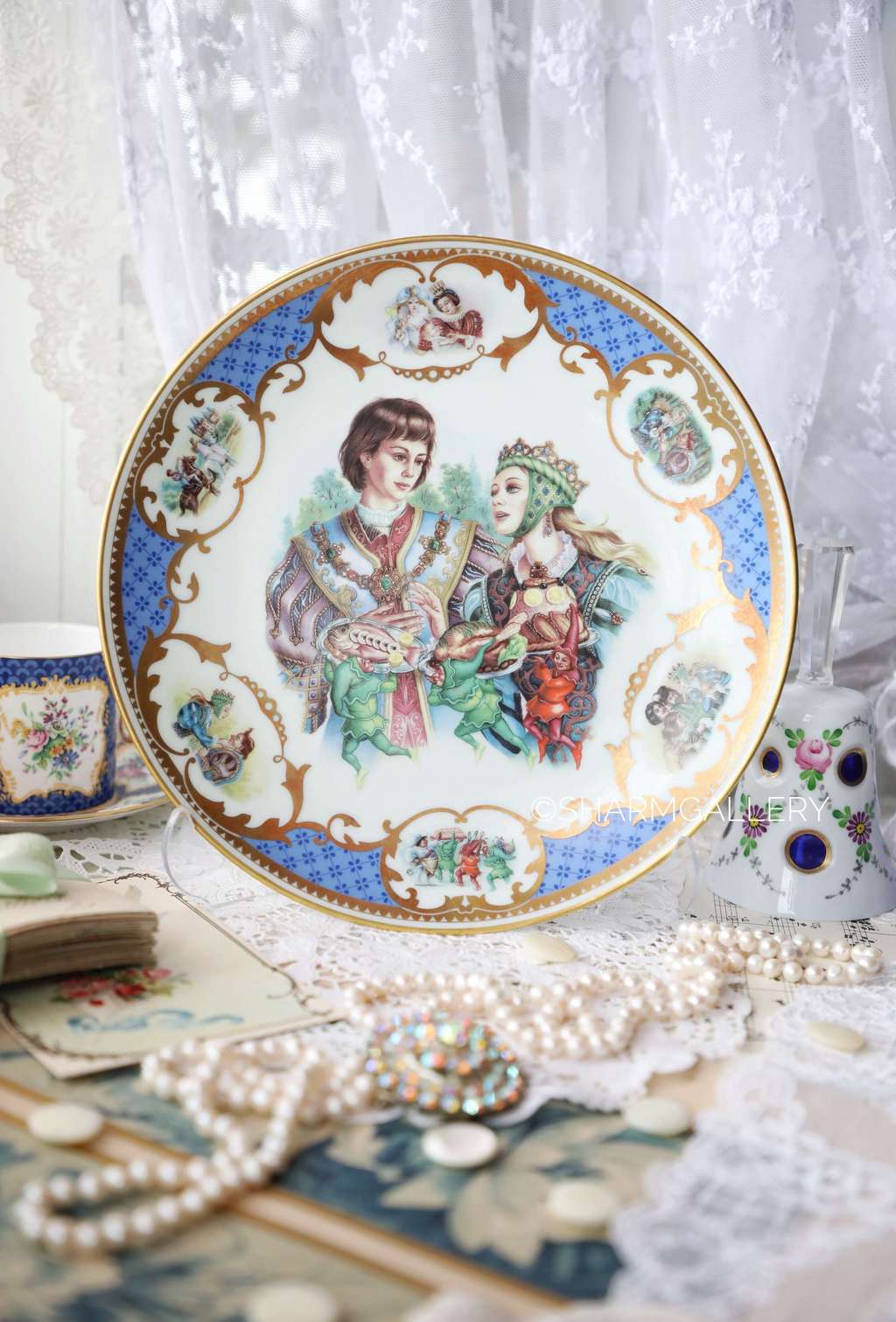 Коллекционная фарфоровая тарелка "Рике с хохолком". Лимож/Limoges. Франция 1983г.