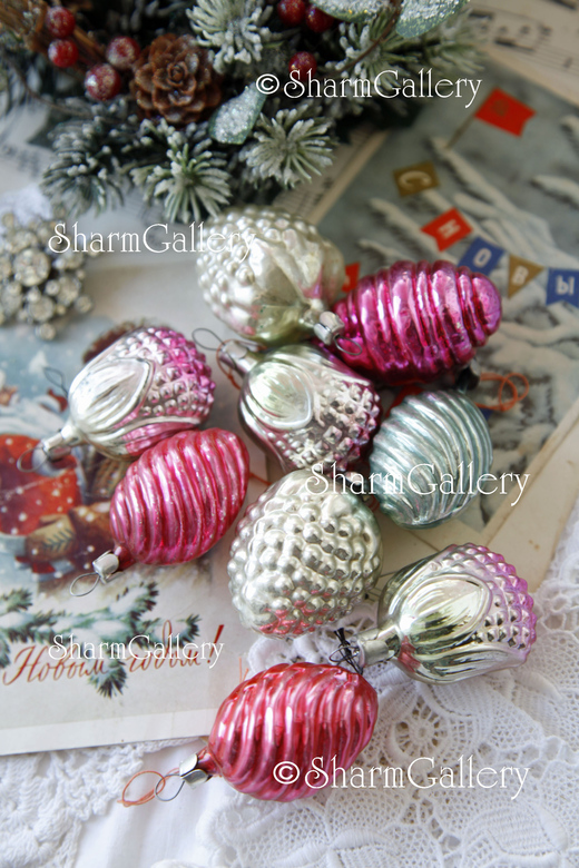 Набор елочных игрушек СССР №156, 9шт.