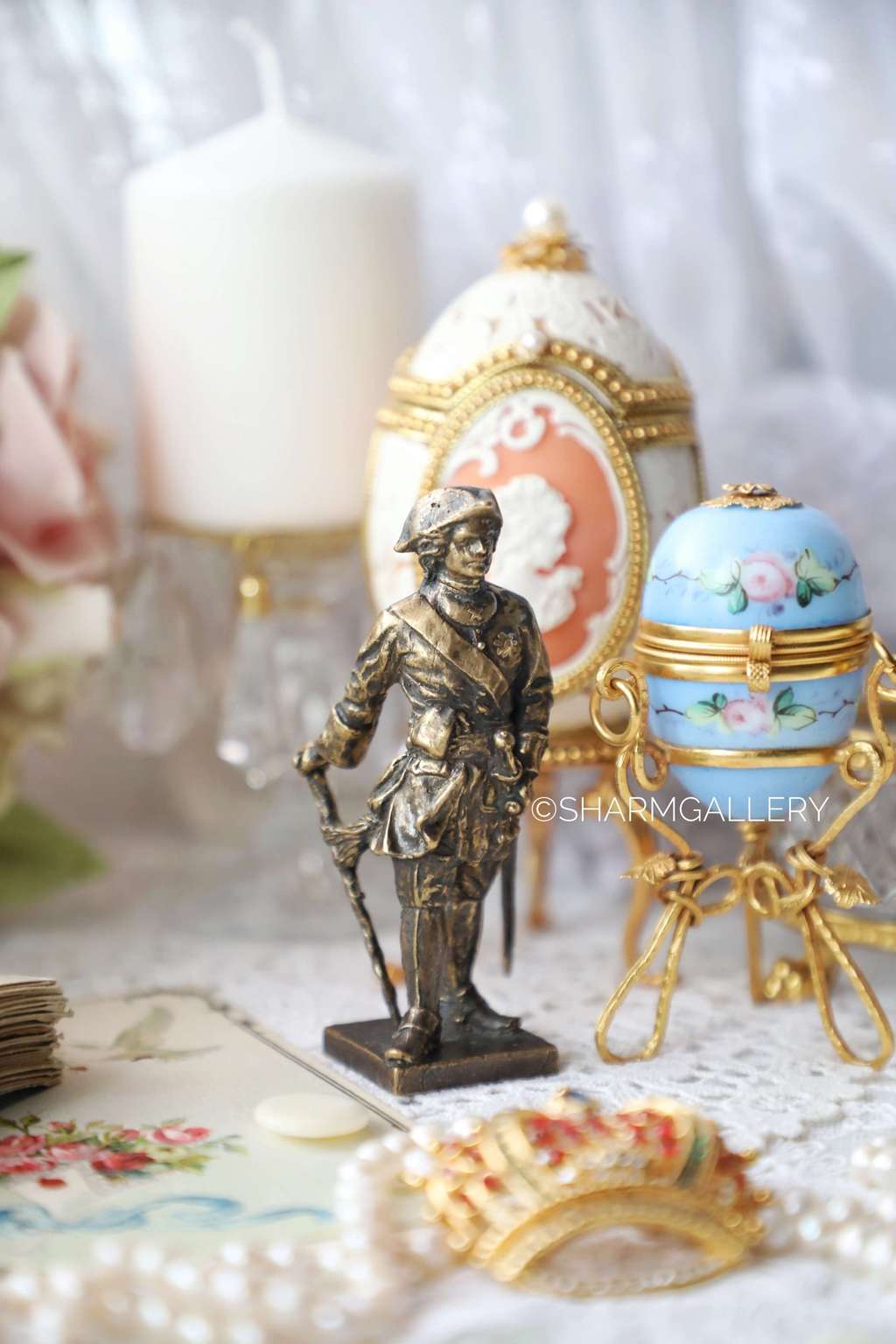 Скульптура Пётр Первый, бронза, Россия.