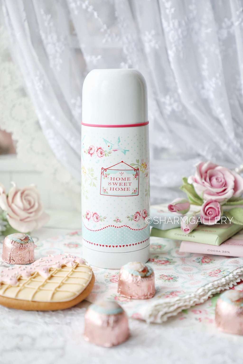 Термос 300ml “Home sweet Home” Дания, "GreenGate". Старая коллекция