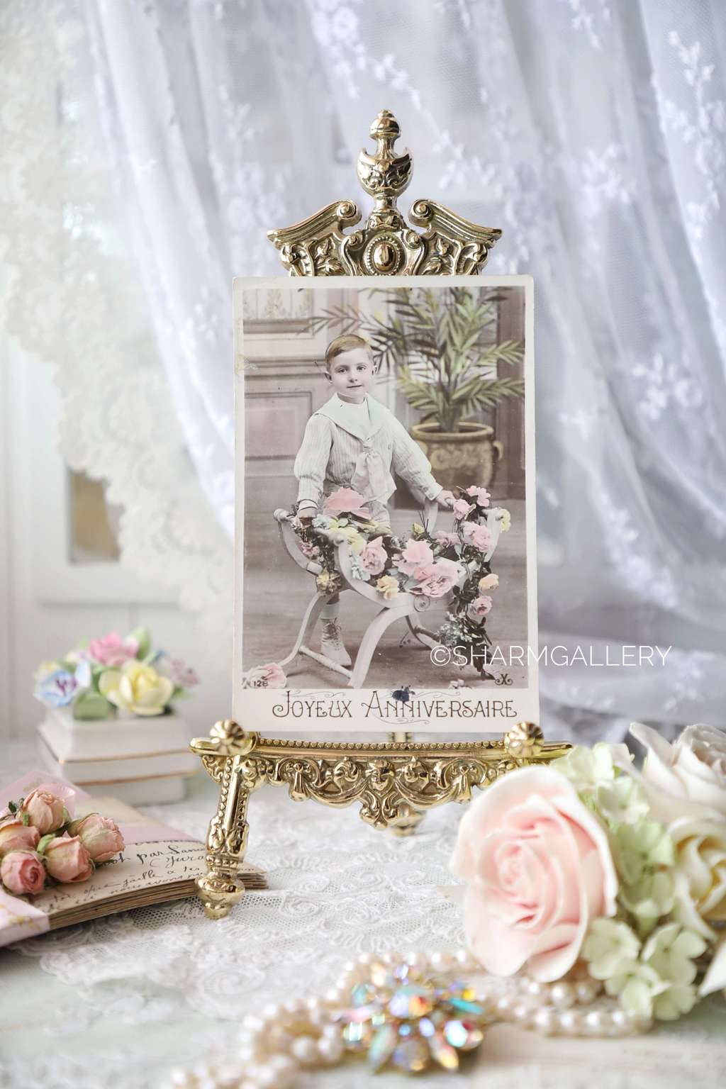 Открытка, антикварная №143, подписана.