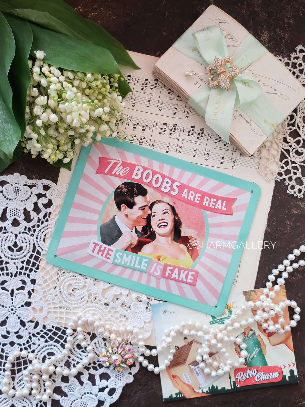 Табличка - вывеска в ретро стиле "Nostalgic-Art" металл, Германия.