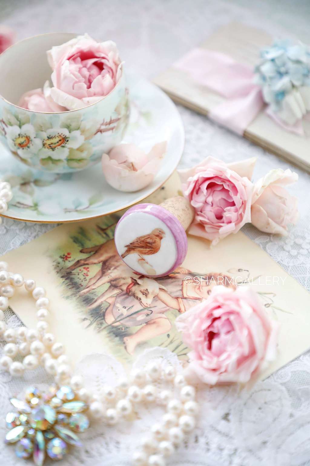 Винтажная пробка «Канарейка» керамика, роспись, Испания.