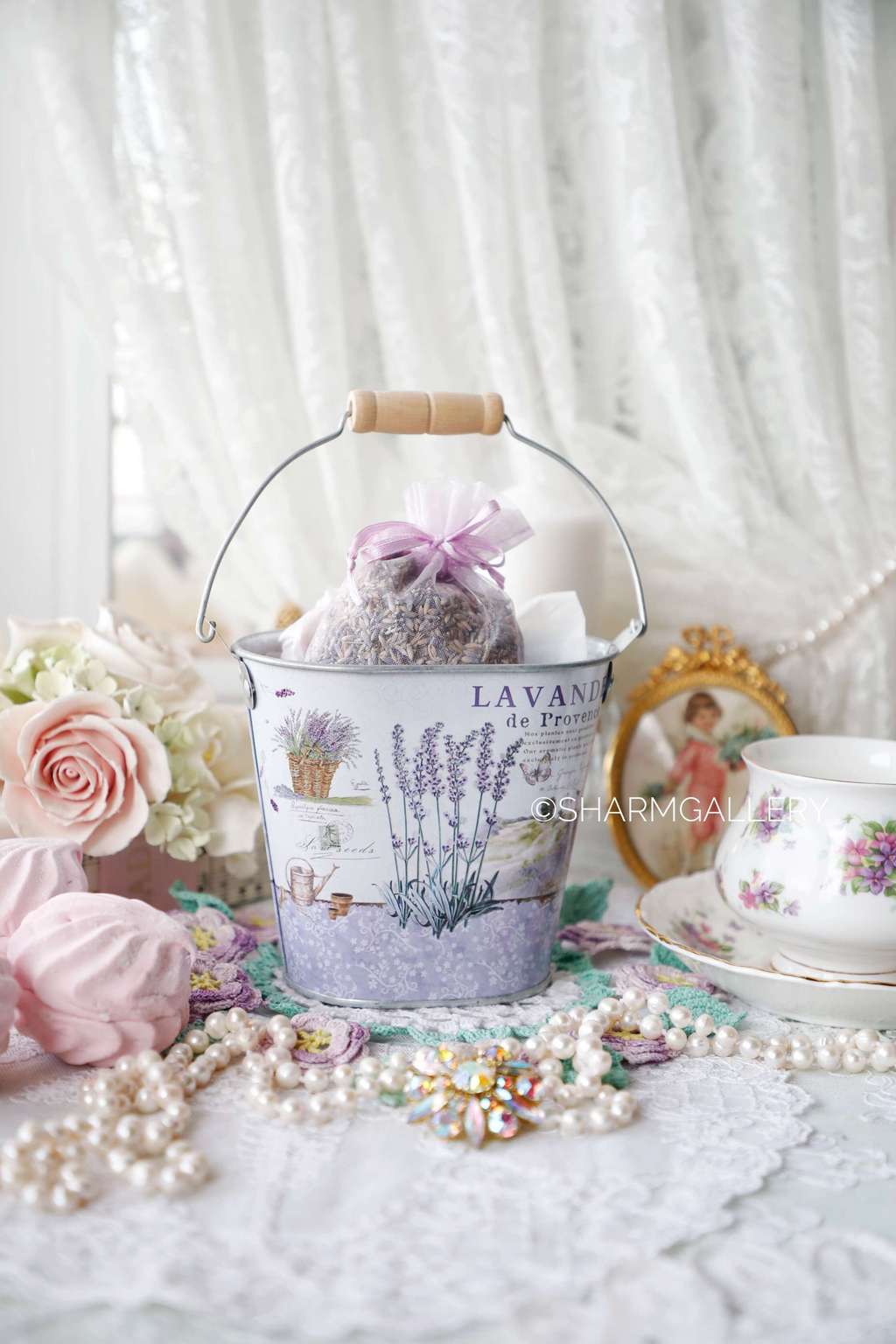 Ведерко с лавандой Прованс, Франция, 1990гг.