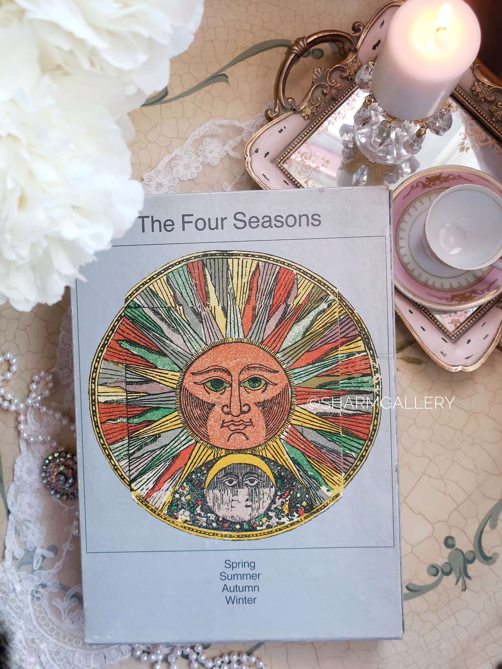 The Four Seasons/Времена года. Фотоальбом 4 книги в футляре, В.Гиппенрейтер. СССР 1989г.