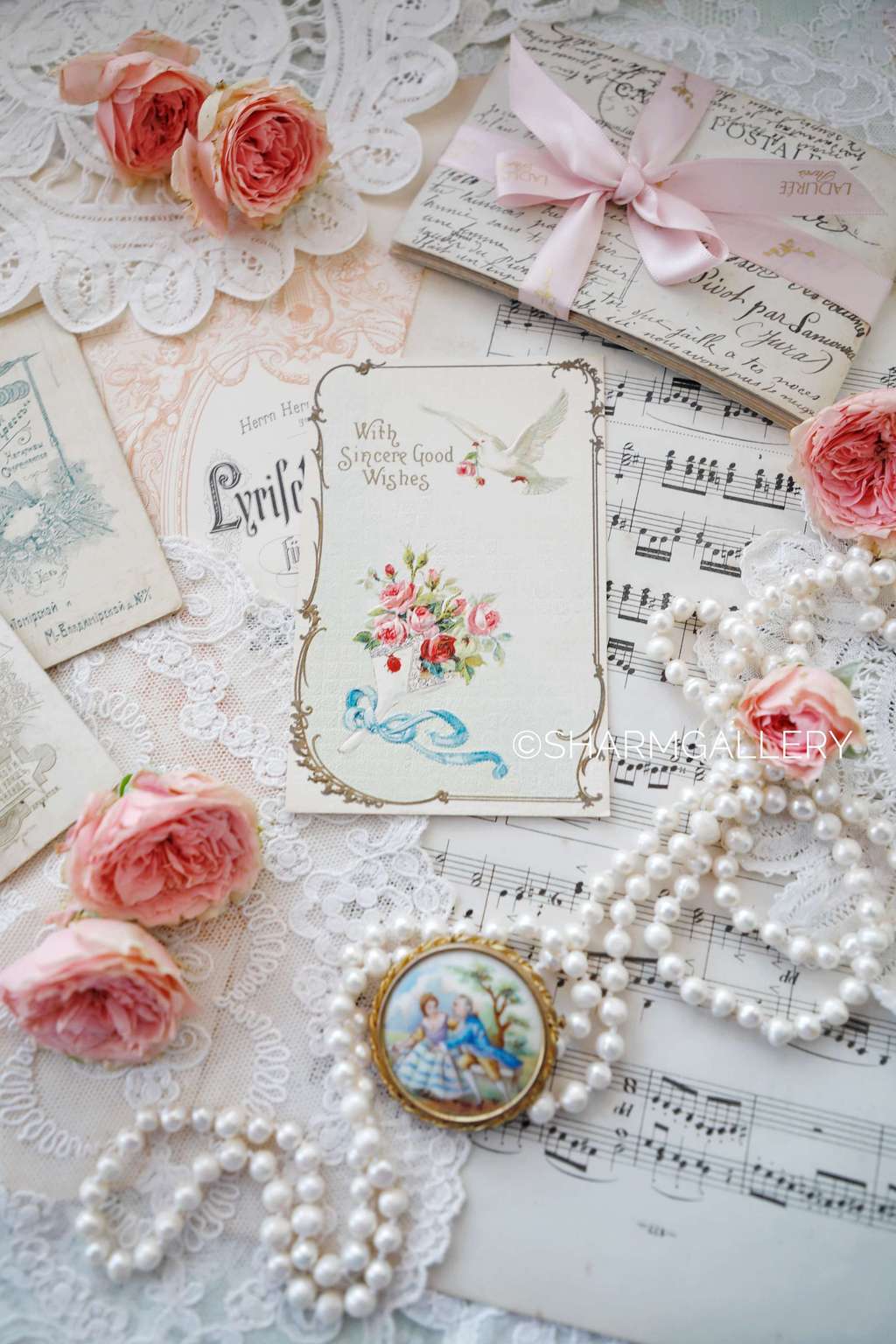 Открытка, антикварная №156 , чистая!