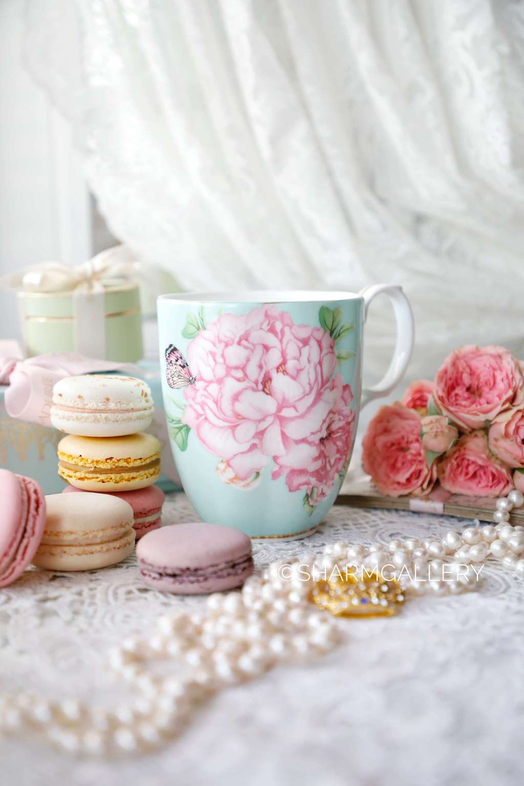 Кружка мятная "Friendship" 400мл., фарфор Miranda Kerr Royal Albert, Англия.