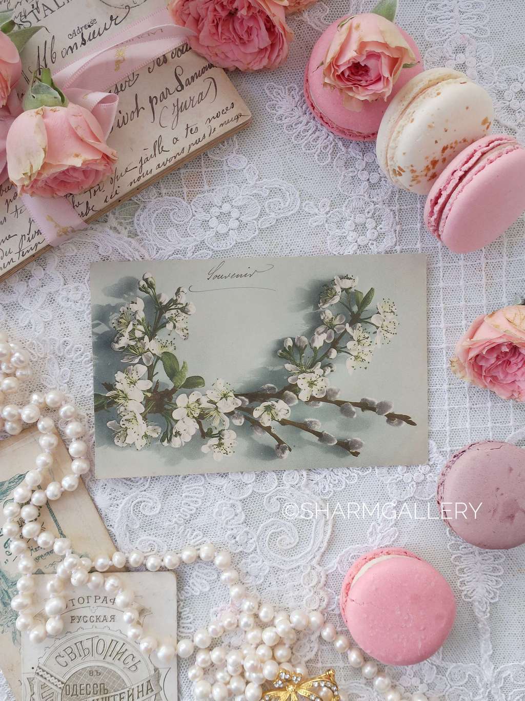 Открытка, антикварная №162, подписана