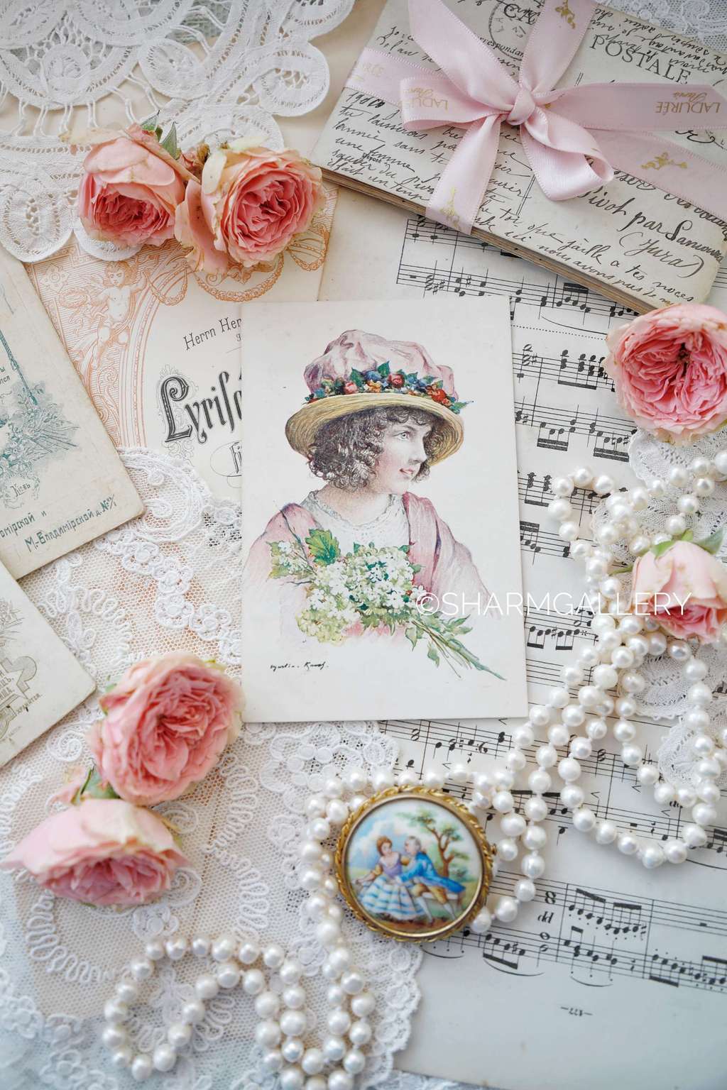 Открытка, антикварная  №164, чистая!