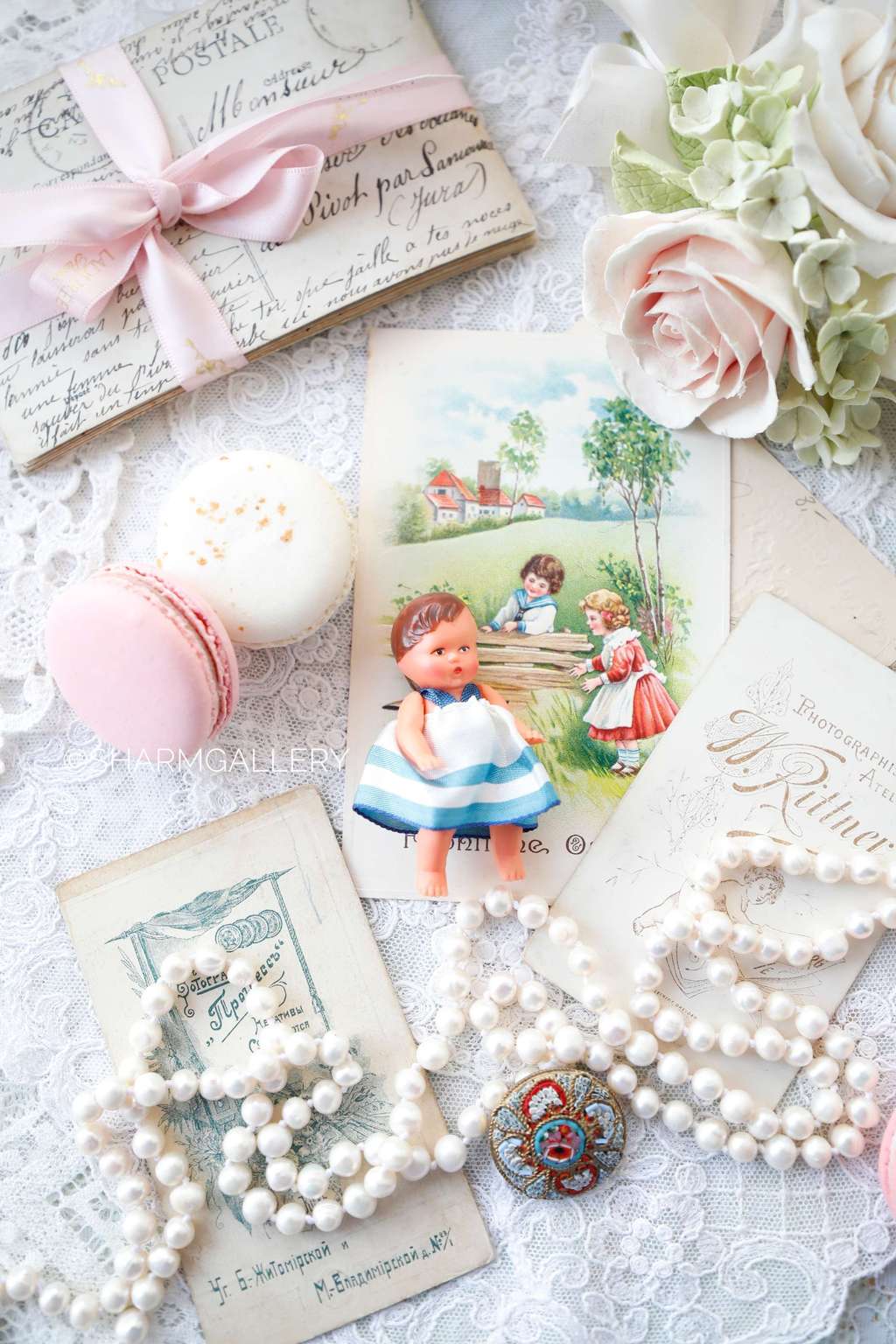 Пупсик девочка, 6,5см., резина. ГДР.