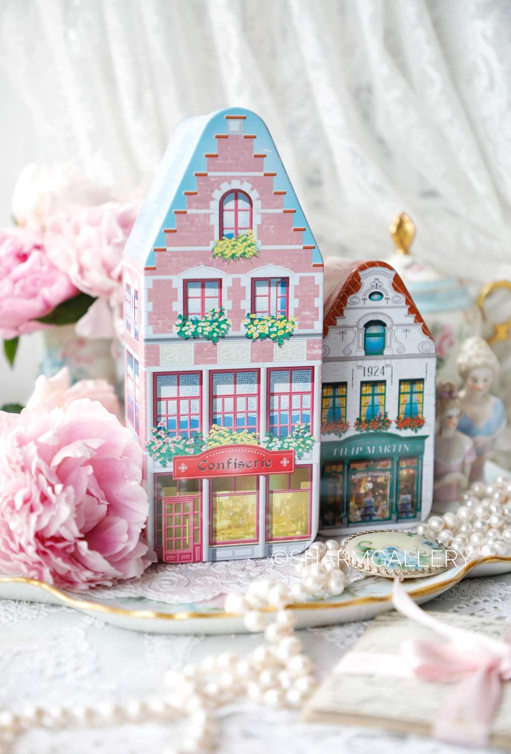 Банки жестяные Домики, Голландия.