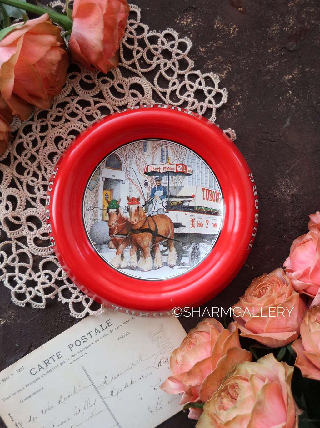 Настенное металлическое панно Tuborg, Дания 1970гг.