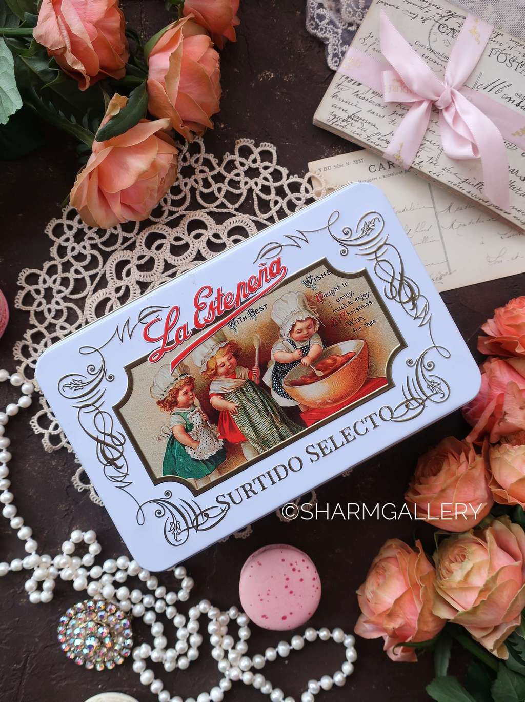 Жестяная банка для печенья Surtido Selecto La estepeÑa, Испания.