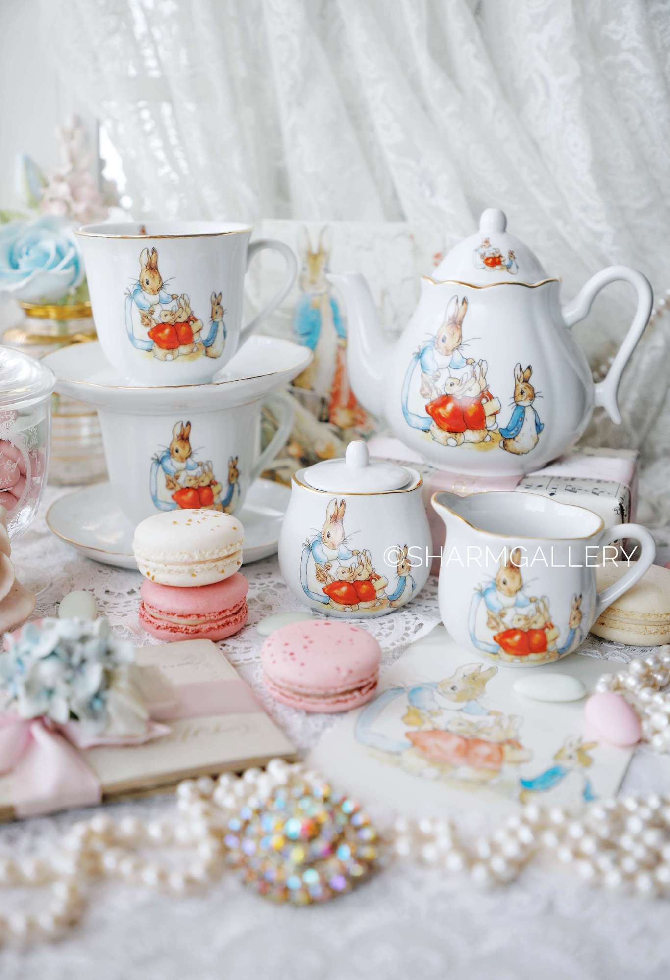 Сервиз на 2 персоны Кролик Питер "Peter Rabbit" фарфор Reutter Porzellan, Германия