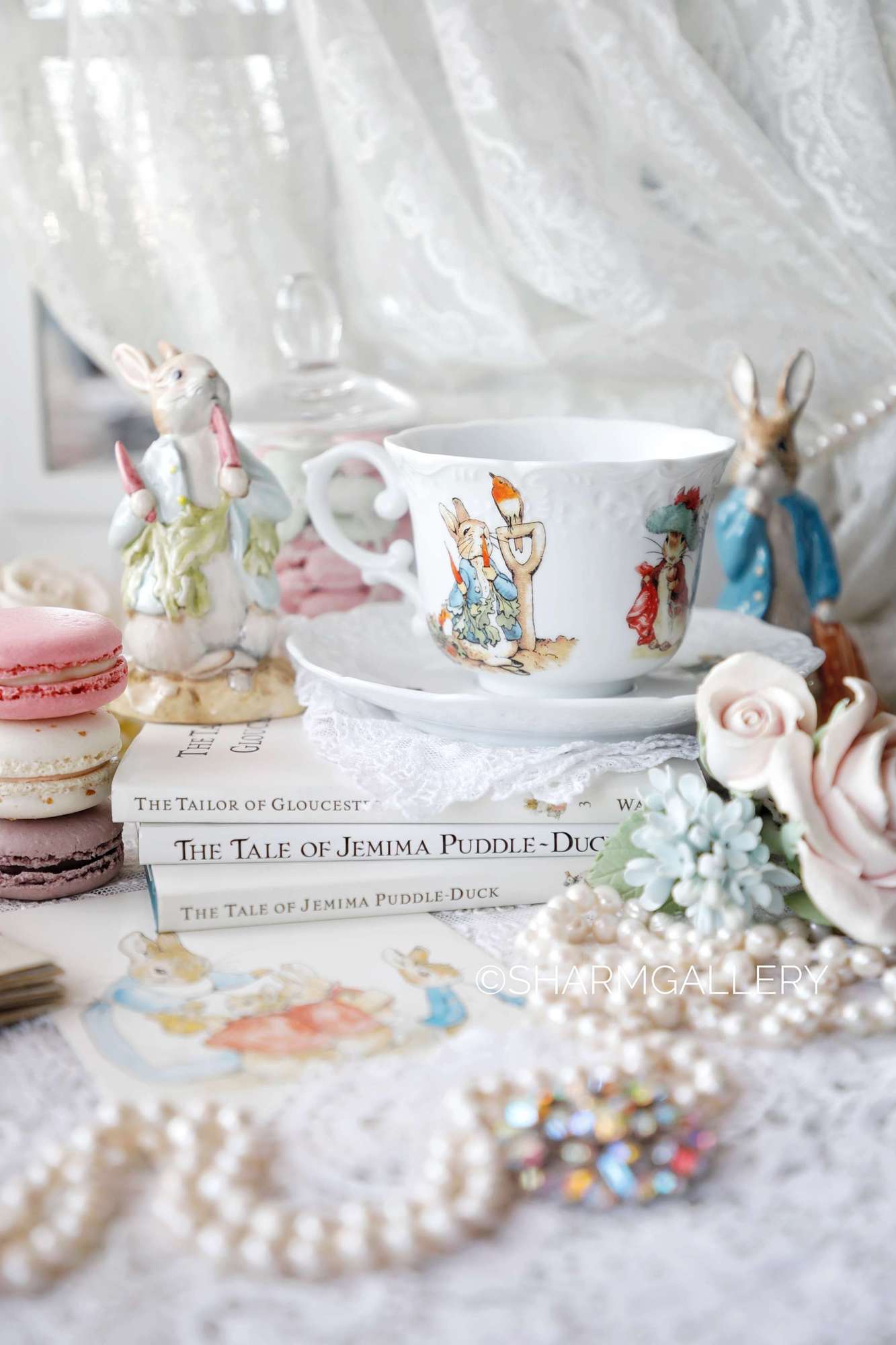 Чайная пара Кролик Питер "Peter Rabbit" фарфор Reutter Porzellan, Германия