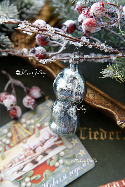 "Голубой щенок". Елочная игрушка СССР.