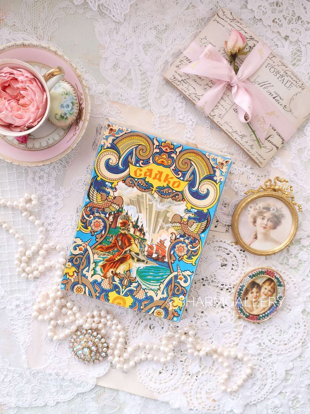 Редкая картонная коробка из под конфет «Садко» ф-ка Красный октябрь, СССР.