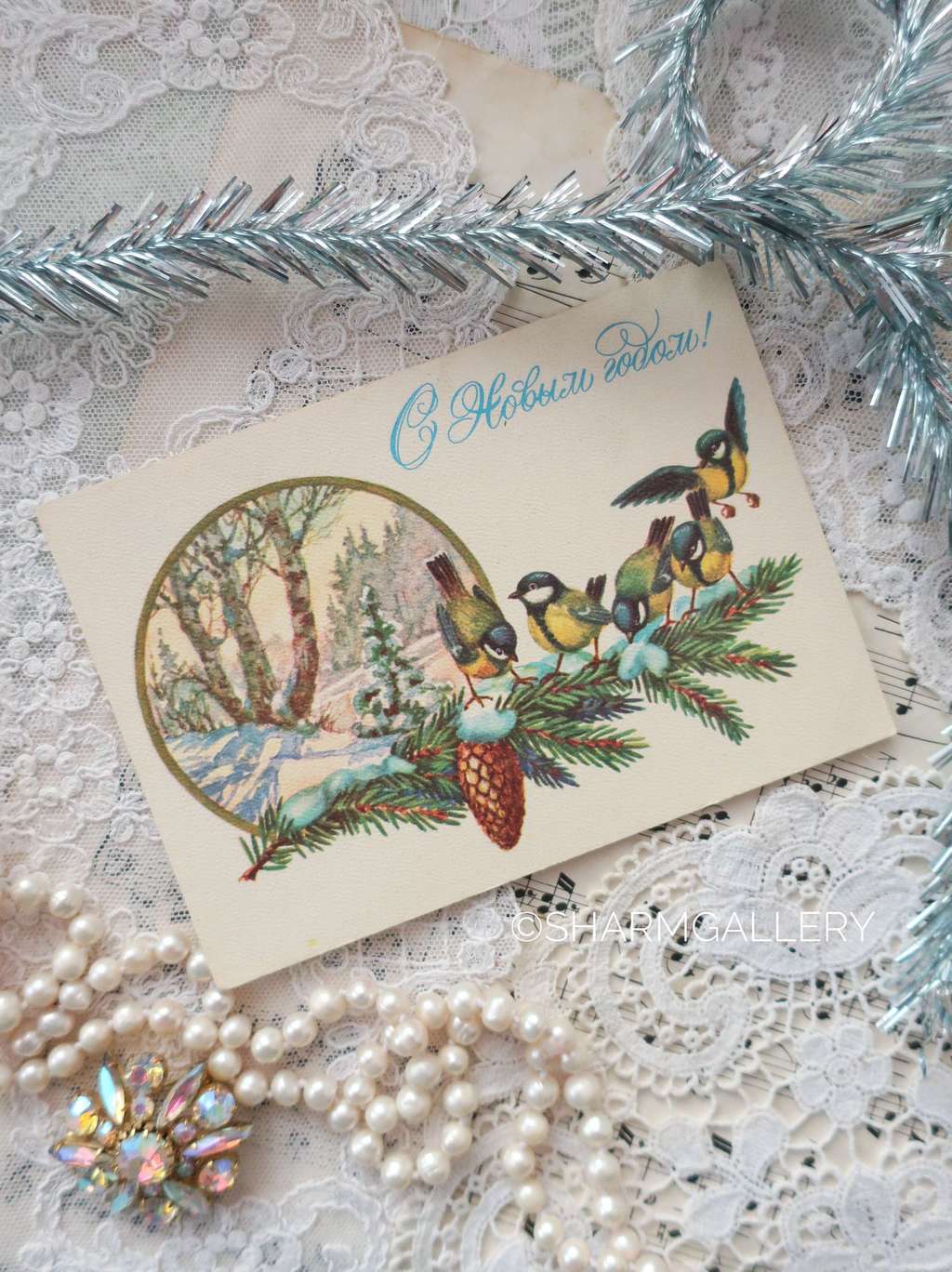 Винтажная открытка №168 "С Новым Годом!". СССР. Худ-к Г.Попов 1978г. Чистая.